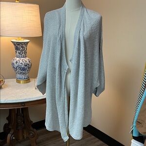 Madewell Light Gray Open-Weave Knit Sweater